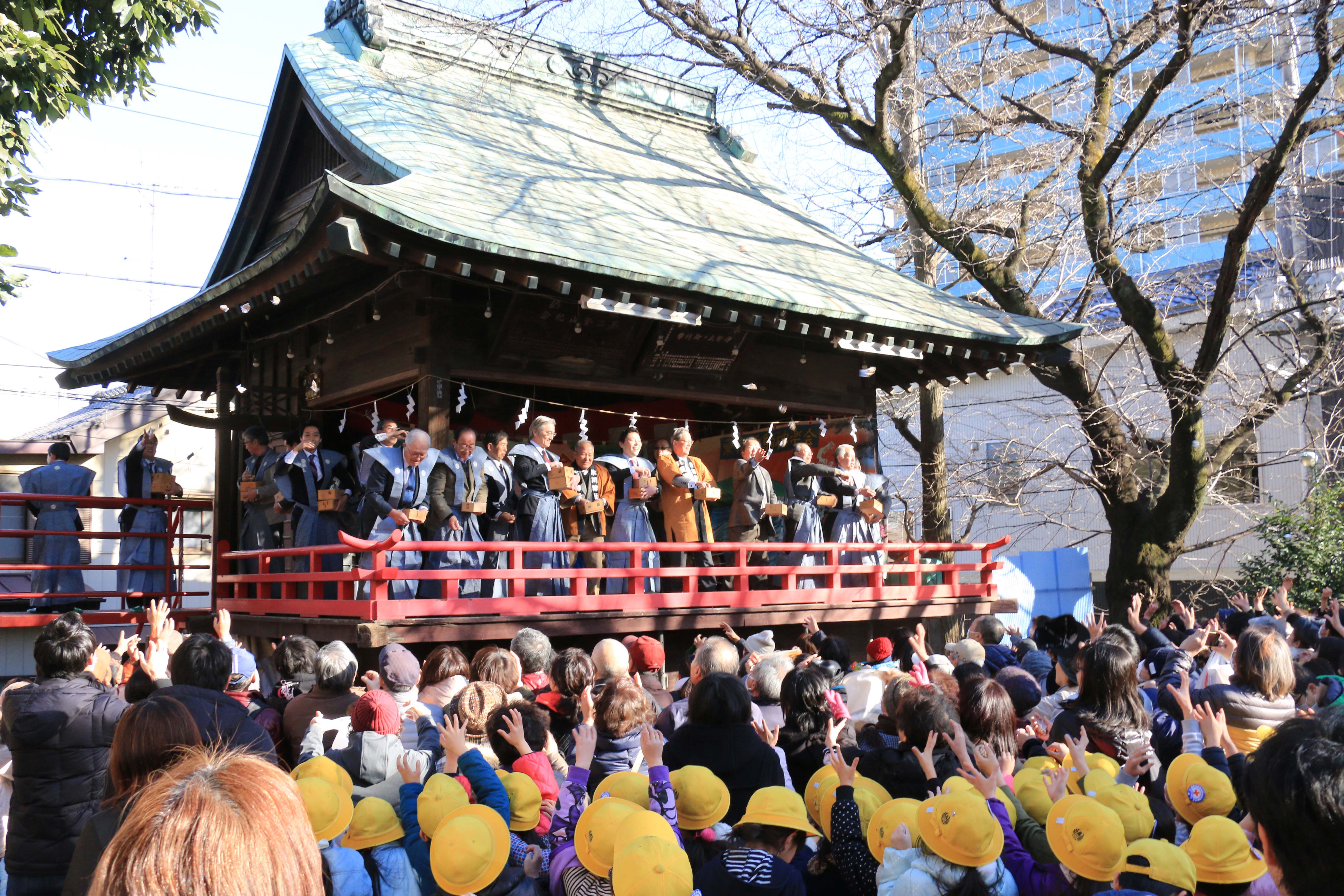 鳩ヶ谷総鎮守氷川神社で節分祭（鳩ヶ谷支店）