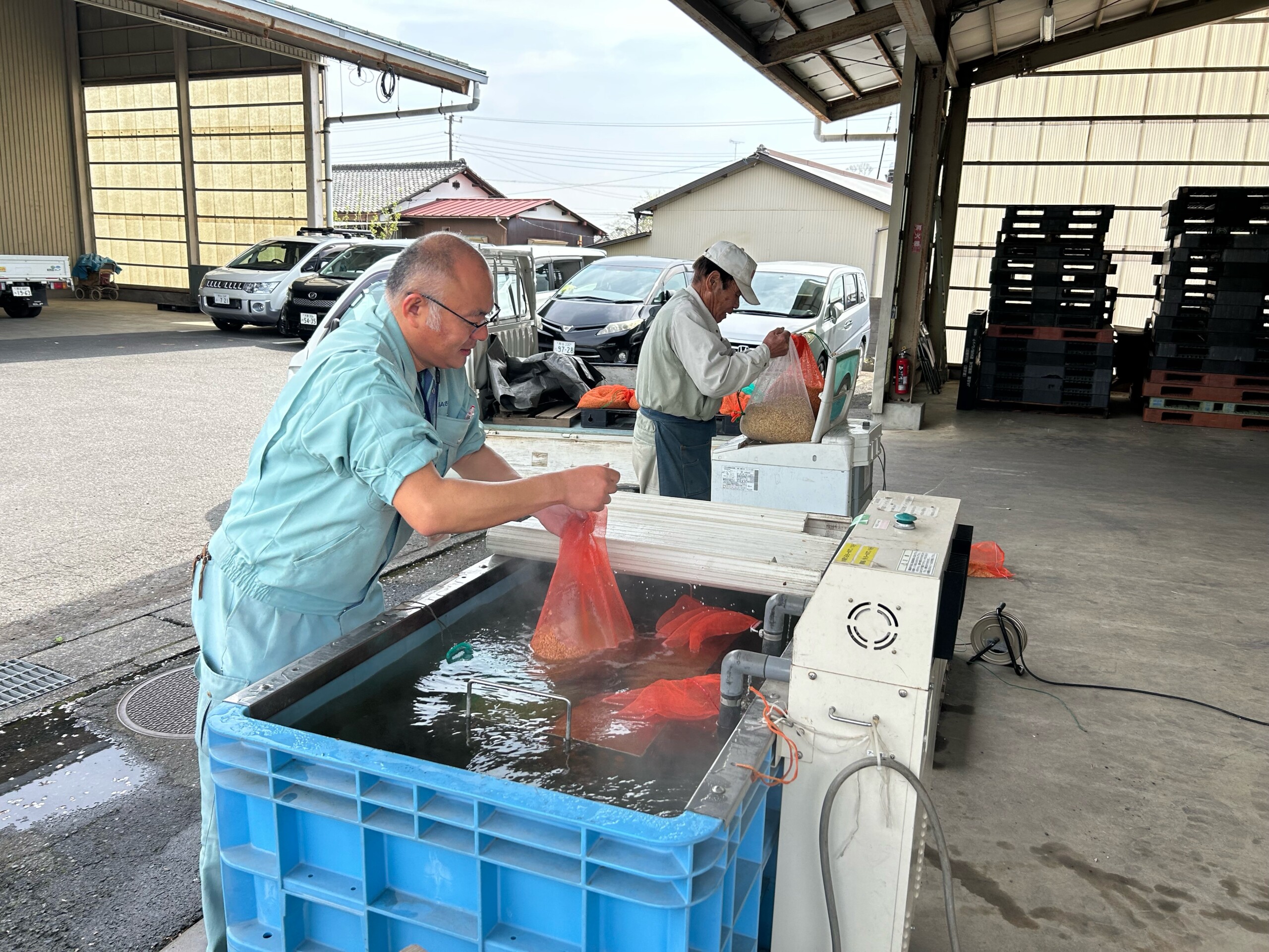 北部地区でも温湯消毒（常光支店：鴻巣市）